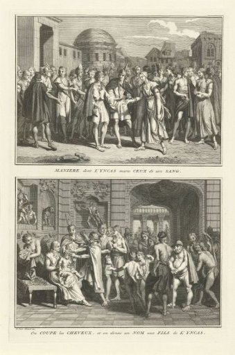 Marriage ceremony and name ceremony of the Incas