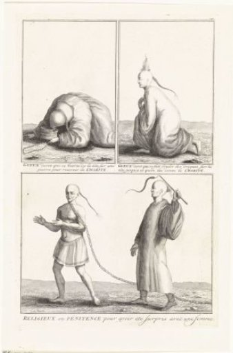 Chinese penitents torturing themselves