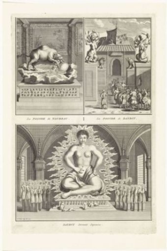 Pagoda of the bull / Pagoda of the god Daybot / The Japanese god Daybot