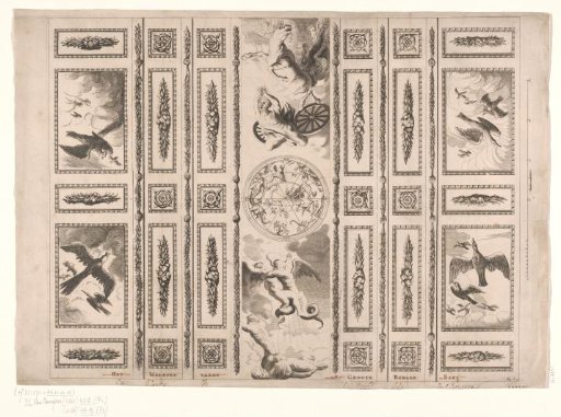 Design for a ceiling painting in the Burgerzaal of the Town Hall on the Dam in Amsterdam