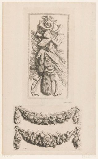 Hunting trophy and garlands