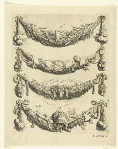 Four festoons