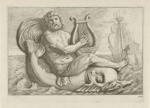 Relief with Arion on the dolphin above the door to the Assurantiekamer in the Town Hall on the Dam