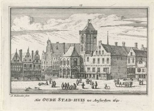 View of the Old Town Hall of Amsterdam, 1640