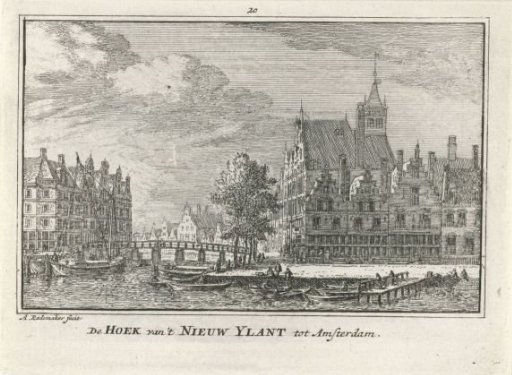 View of the Waalseiland in Amsterdam
