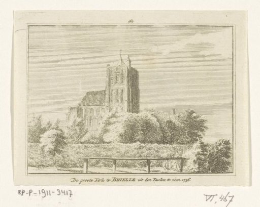 View of the Church of Brielle