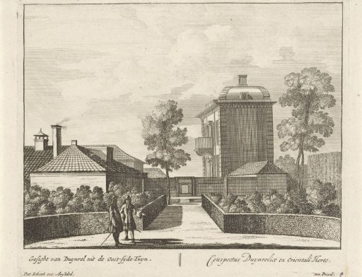 View of the eastern part of the garden and house of the estate Duinrell