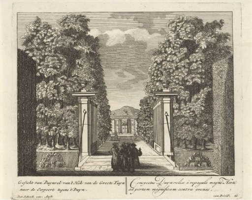View of the triumphal arch of the estate Duinrell