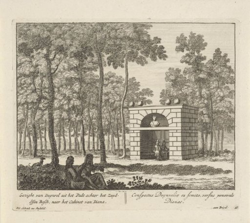 View of the Cabinet of Diana at the estate Duinrell