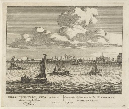 View of the VOC Shipyard on Oostenburg in Amsterdam