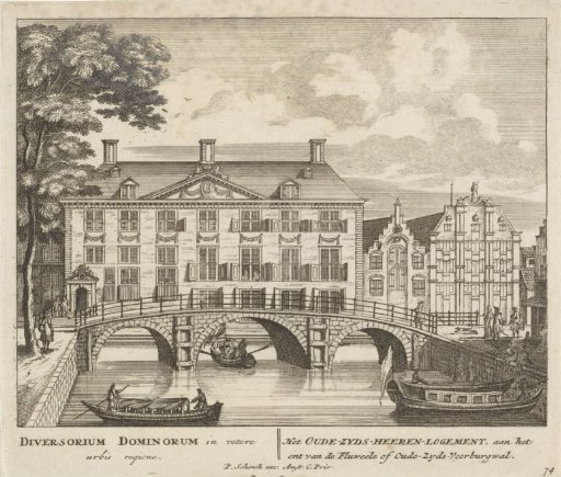 View of the Oudezijds Heerenlogement in Amsterdam