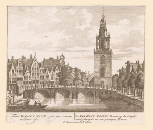 View of the Jan Roodenpoort Tower in Amsterdam