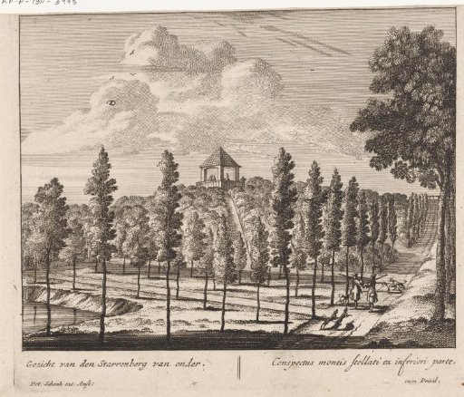 Lookout point in the gardens of Rosendael Castle