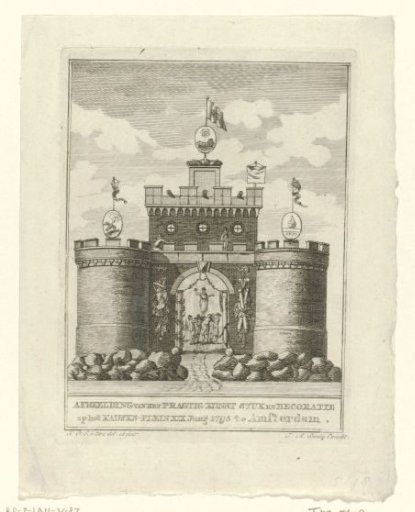 General Mobilization, decoration at Kadijksplein, 1795