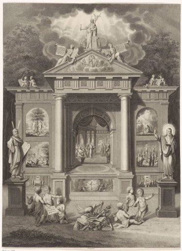Temple with scenes from the Old and New Testament