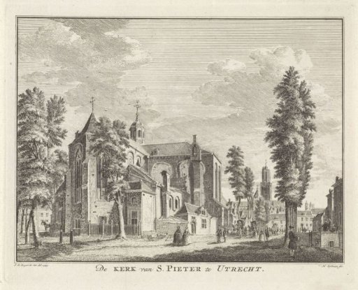 View of the Pieterskerk at Utrecht