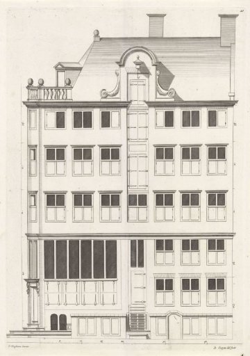 Facade of a House on the Kromme Waal at Amsterdam