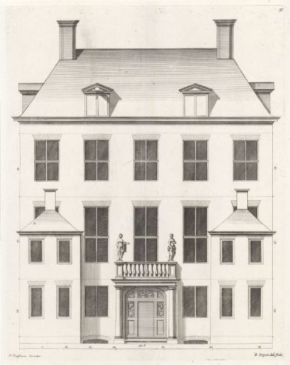 Rear Facade of a House on the Keizersgracht at Amsterdam