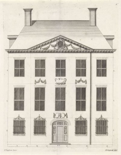 Front Facade of a House on the Keizersgracht at Amsterdam