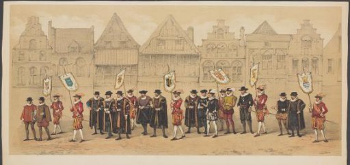 Utrecht Carnival, Plate C: Statesmen, 1856