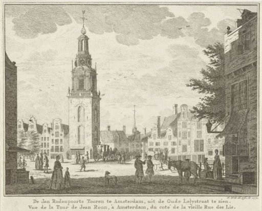 View of the Jan Roodenpoortstoren in Amsterdam