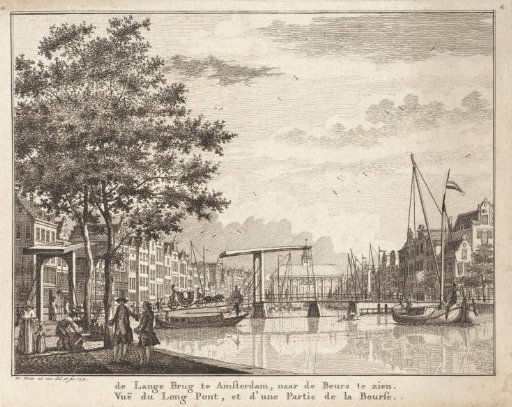 View of a bridge near the Rokin in Amsterdam