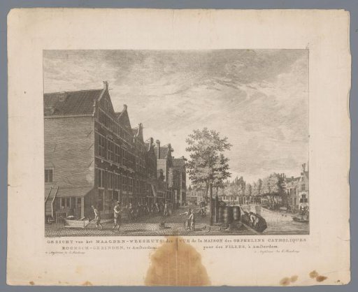 View of the Roman Catholic Maagdenhuis in Amsterdam