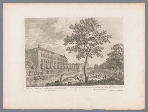 View of the Lutheran Deacon's House in Amsterdam