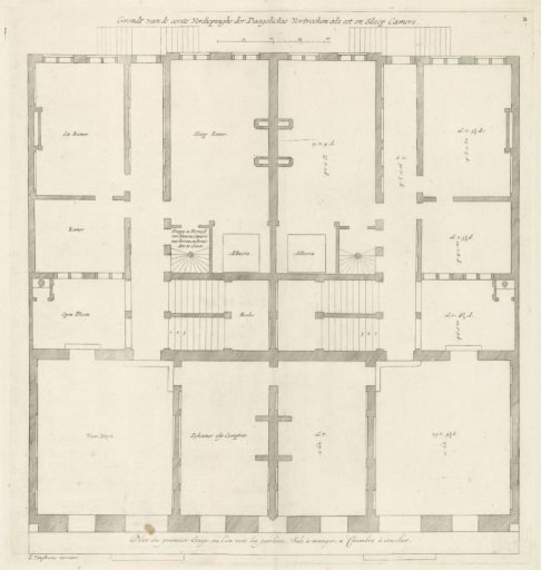 Plan of the First Floor of the Trippenhuis in Amsterdam