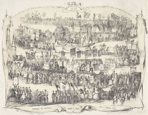 Procession in Zwolle on April 1, 1872