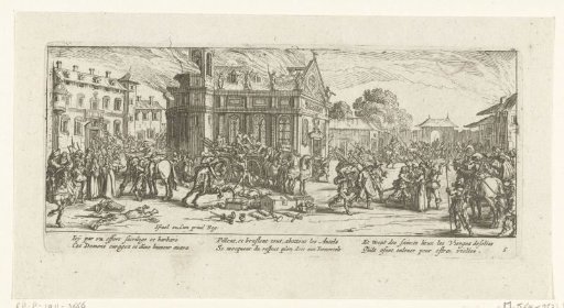Soldiers plunder a monastery