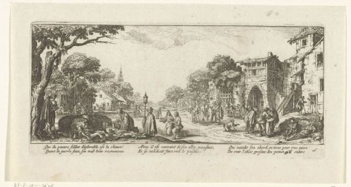 Beggars and the dying by the road