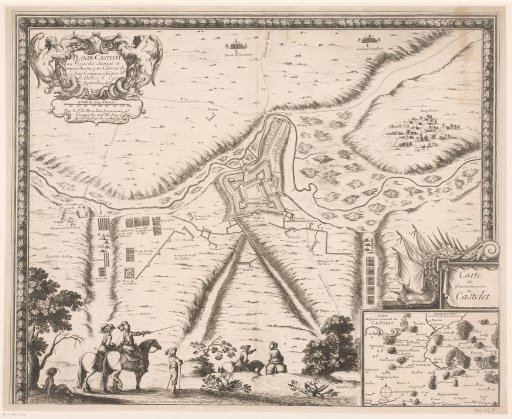 Plan of Le Castellet, 1638