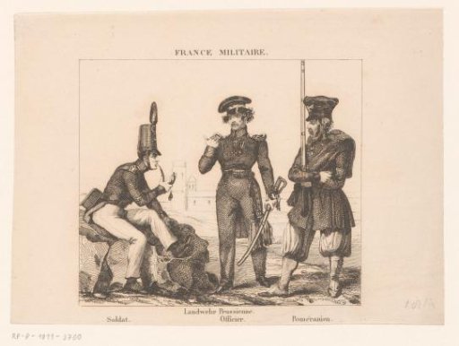 Three French soldiers