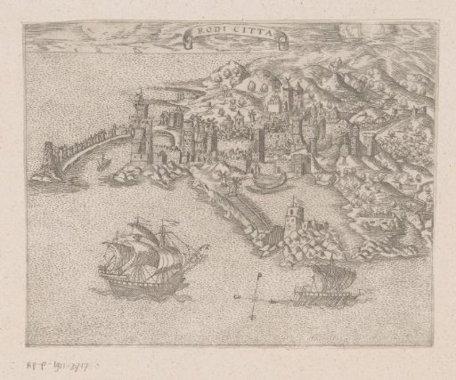 View of the city of Rhodes