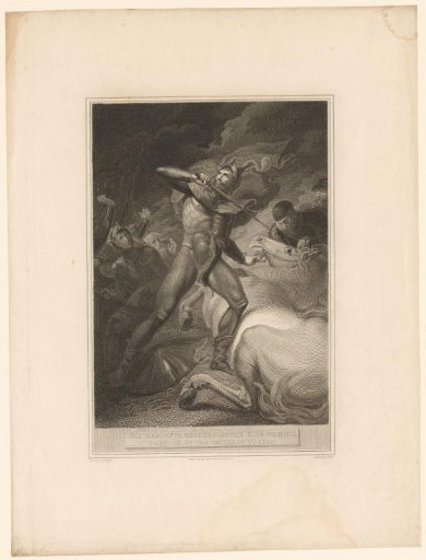 Richard Neville kills his horse to swear loyalty to Edward IV before the Battle of Towton
