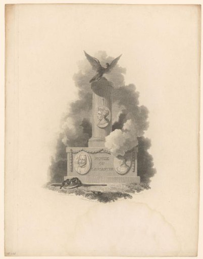 Column with the portraits of Henry IV, Henry V and Henry VI of the House of Lancaster