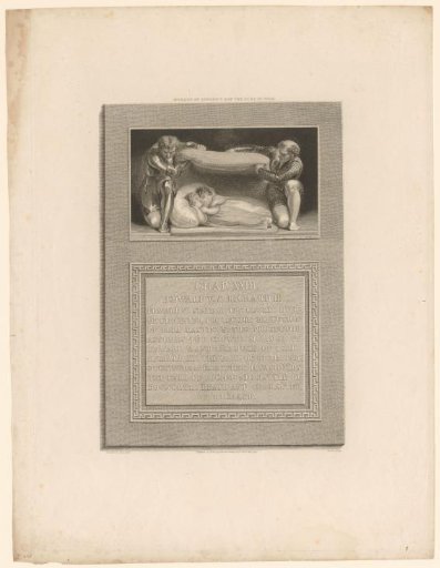 Two Men Cover the Bodies of Edward V and Richard of Shrewsbury