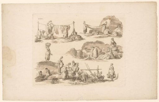 Women washing clothes
