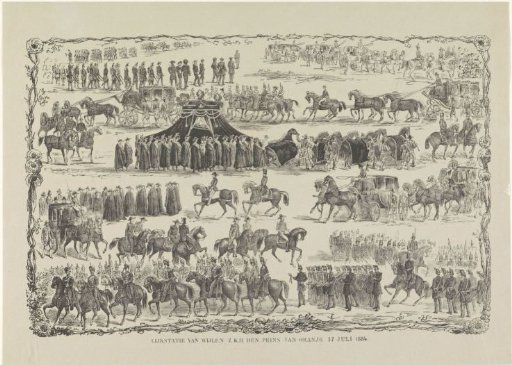 Funeral procession of the late His Royal Highness the Prince of Orange, 17 July 1884