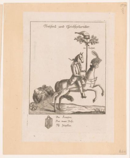 Satirical print on the French Revolution