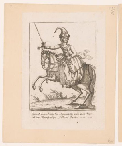 Satirical print on the sans-culottes