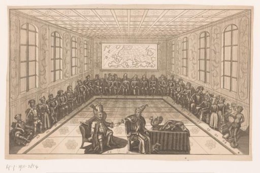 Satirical print on the world order