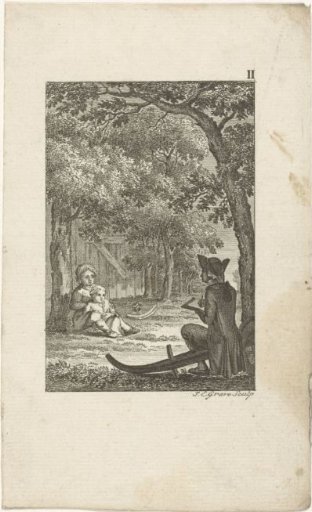 Werther drawing at Wahlheim