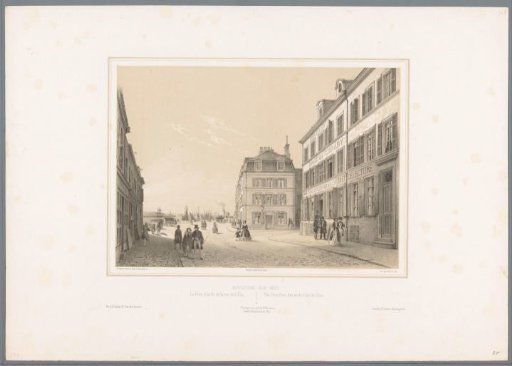 View of the Harbour of Boulogne-sur-Mer at the End of the Rue de l'Écru