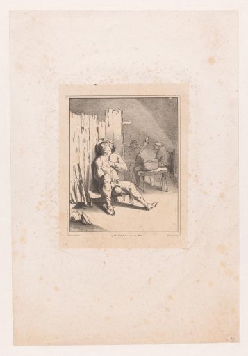 Drunken Sleeping Man in an Inn