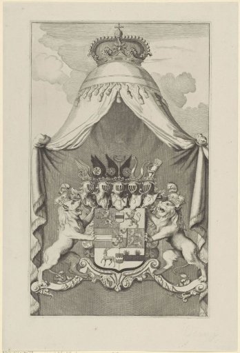 Arms of Ernst Casimir, Willem Frederik and Hendrik Casimir II, Counts of Nassau-Dietz
