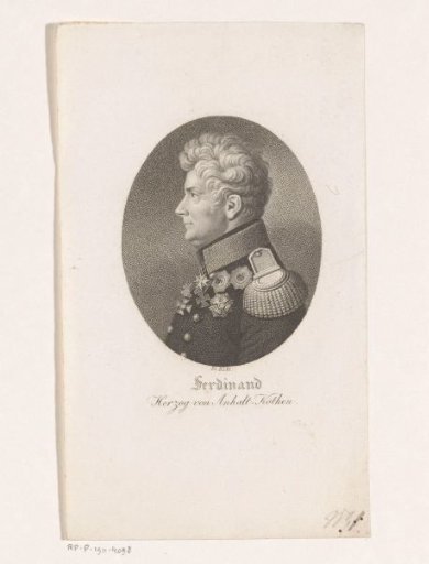 Portrait of Ferdinand Frederick of Anhalt-Köthen