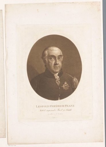 Portrait of Leopold III Friedrich Franz von Anhalt-Dessau