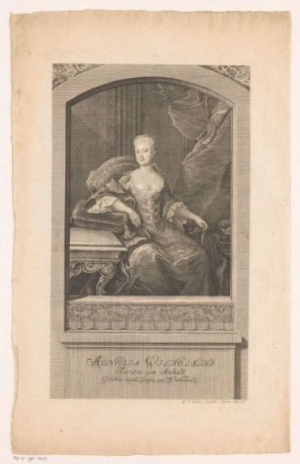 Portrait of Princess Agnes Wilhelmine von Anhalt